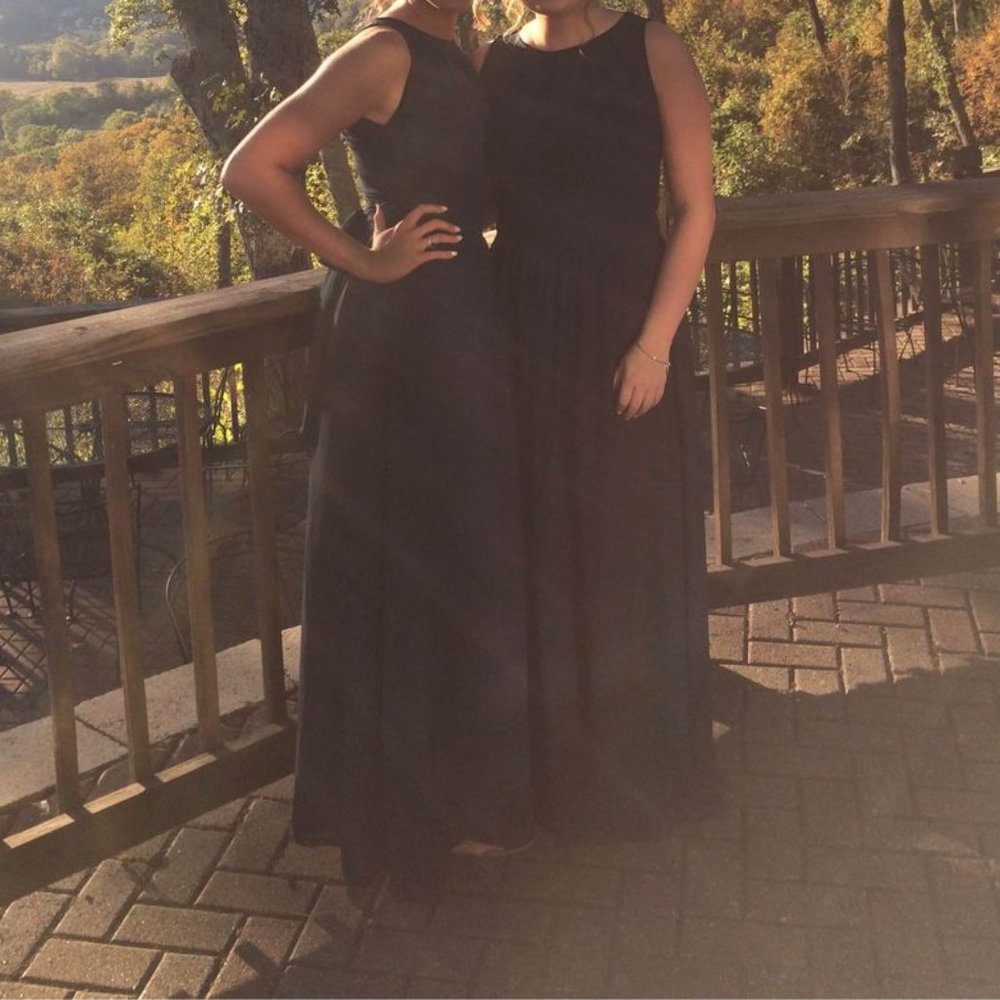 Bill Levkoff Navy Blue Bridesmaids Dress